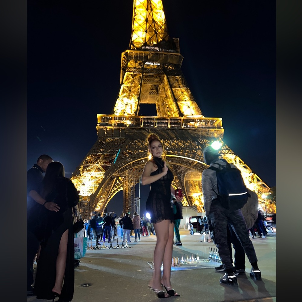 BLACK RUFFLE DRESS 🖤 - Picture 4 of 4